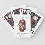 Cool cartoon tattoo symbol chinese dragon skulls poker cards