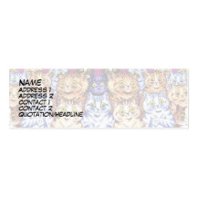 Cool Cats by Vintage Cat Artist Louis Wain Business Card