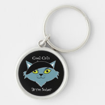 Cool Cats Drive Sober Keychain