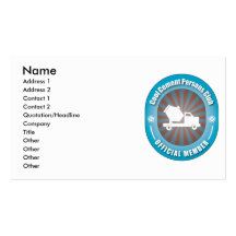 Cool Cement Persons Club Business Card