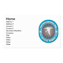 Cool Choreographers Club Business Card Templates