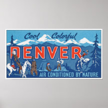 Cool Colourful Denver Poster