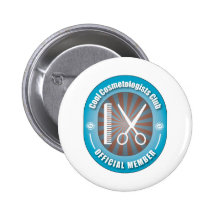 Cool Cosmetologists Club Buttons