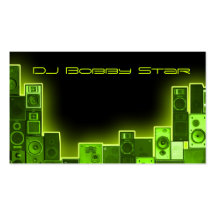 cool dj business card