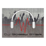 Cool dj metalic business card