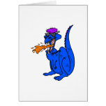 Cool Dude Flaming Dragon Greeting Cards