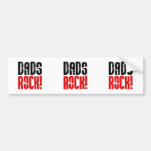 Cool Fathers Day Birthdays Christmas : Dads Rock Bumper Stickers