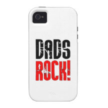 Cool Fathers Day Birthdays Christmas : Dads Rock Vibe iPhone 4 Cases