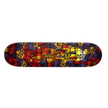 cool flame colours skate board