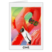 Cool Flamingo Cards