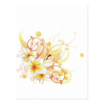 Cool floral background post cards