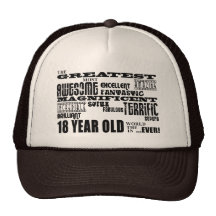 Cool Fun 18th Birthday Party Greatest 18 Year Old Hats