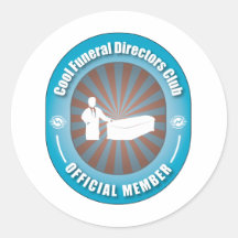 Cool Funeral Directors Club Stickers