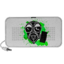 Cool gasmask notebook speakers