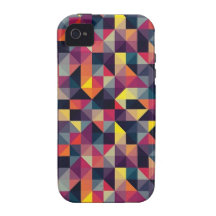 Cool Geometric Background Gifts Case-Mate iPhone 4 Covers