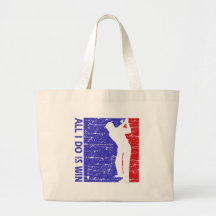 Cool golf designs tote bag