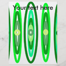 Cool green circles full colour flyer