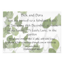 Cool Green Invitation