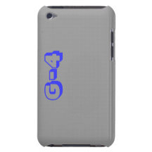 Cool grey and blue phone iPod touch case