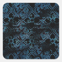 Cool Grunge Mediaeval Print Square Sticker