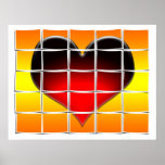 Cool Heart Made With Photos Print