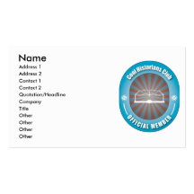 Cool Historians Club Business Card Template