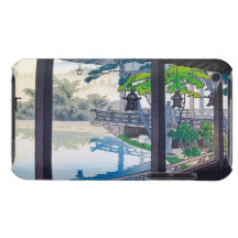 Cool japanese garden lake mountain scenery barely there iPod case