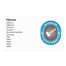Cool Judges Club Business Card Template