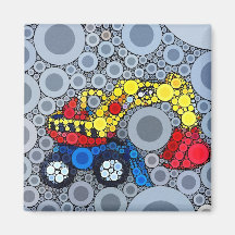 Cool Kids Construction Truck Excavator Digger Magnet