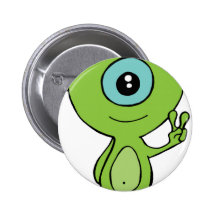 Cool Little Alien Button