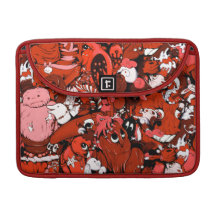 Cool Little Monsters in Red MacBook Pro Sleeve