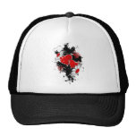 cool love hearts mesh hats