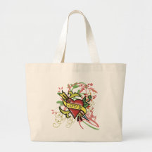 Cool Love Tattoo Tote Bag