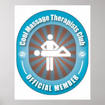 Cool Massage Therapists Club Poster
