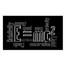 Cool Metallic Typography Scientist Business Cards