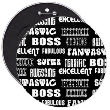 Cool Modern Design for Bosses : Positive Words Pin