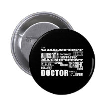 Cool Modern Fun Doctors Greatest Doctor World Ever Pin