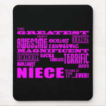 Cool Modern Fun Nieces : Greatest Niece Mousemat