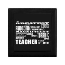 Cool Modern Fun Teachers : Greatest Teacher World Jewelry Boxes