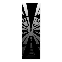 Cool modern rectangle art in black and silver business cards
