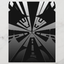 Cool modern rectangle art in black and silver flyer