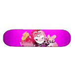 Cool monkey graffiti Street Art skateboard