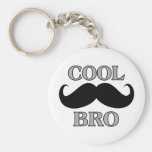 Cool Moustache Bro Key Chains