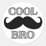 Cool Moustache Bro Sticker