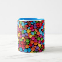 cool multi coloured chocolate buttons mugs