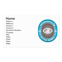 Cool Optometrists Club Business Card