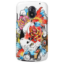 Cool Oriental Japanese Koi Carp Fish Rose Samsung Galaxy Nexus Cover