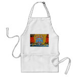 Cool oriental tibetan thangka demon tattoo art aprons