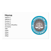 Cool Paralegals Club Business Card