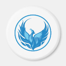 Cool Phoenix Bird Design Refrigerator Magnet